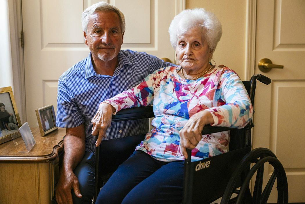 Mr. Gallo with his 92-year-old mother, Vera Gallo